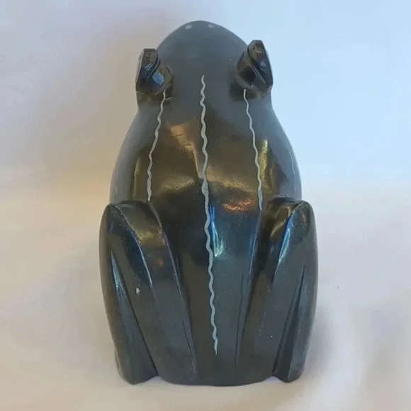 Mid Century Modern Boma Soapstone Canadian Carved Frog Sculpture Figurine - Picture 3 of 4